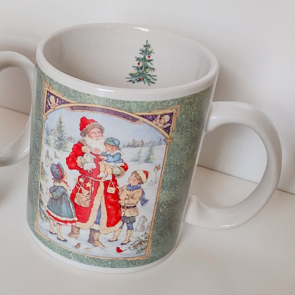 Vintage Christmas Mug, JC Penney Betty Whiteaker, 1999 A Visit From St. Nicholas